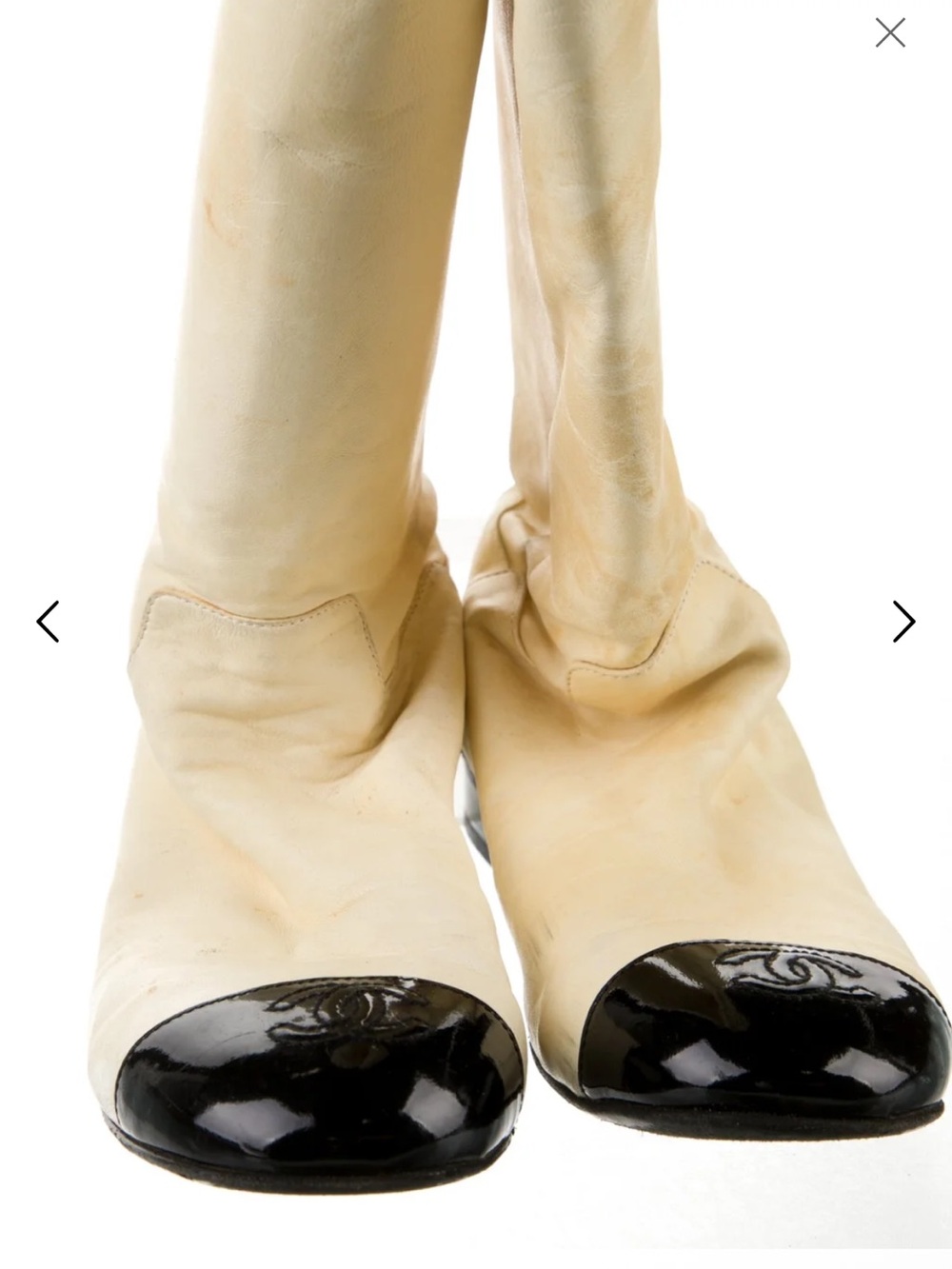CHANEL Spring 2006 Couture Interlocking CC Logo Boots - Picture 6 of 6